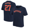 Nike Big Boys  Jose Altuve Navy Houston Astros Home Player Name And Number T-shirt In Navy