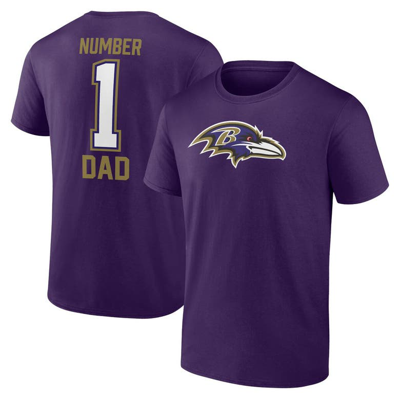 Fanatics Branded Purple Baltimore Ravens Father's Day T-shirt