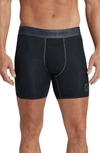 Tommy John Second Skin 6-inch Boxer Briefs In Black Gold