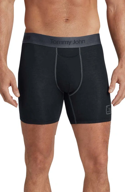 Tommy John Second Skin 6-inch Boxer Briefs In Black Gold