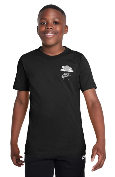 Nike Kids' Air Graphic T-shirt In Black