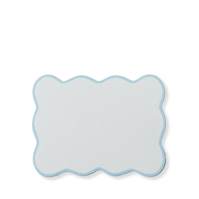 Smythson Scalloped Place Cards In White