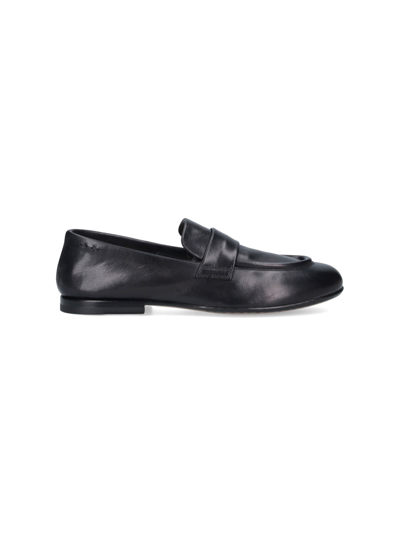 Alexander Hotto Leather Loafers In Black  