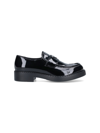 Prada Round-toe Loafers In Black