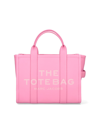 Marc Jacobs The Leather Medium Tote Bag Ribbon Pink In Pink