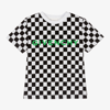 GIVENCHY BOYS BLACK CHECKERBOARD T-SHIRT