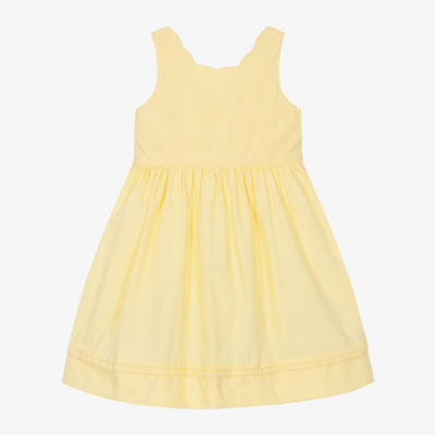 Kidiwi Kids' Girls Yellow Cotton Dress