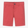 MAYORAL BOYS RED COTTON CHINO SHORTS