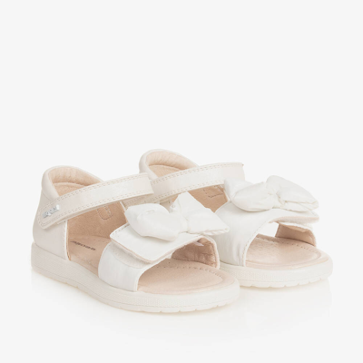 Mayoral Baby Girls White Bow Velcro Sandals