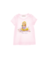 Monnalisa Rapunzel Jersey T-shirt In Rosa Fairy Tale