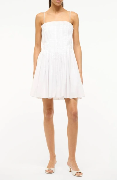 STAUD BELLA PLEATED DRESS