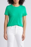 Caslon Core Slub Crewneck T-shirt In Green Bright