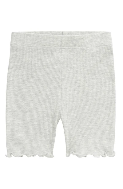 Nordstrom Babies' Everyday Rib Bike Shorts In Grey Light Heather