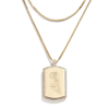 WEAR BY ERIN ANDREWS X BAUBLEBAR NEW YORK METS DOG TAG NECKLACE