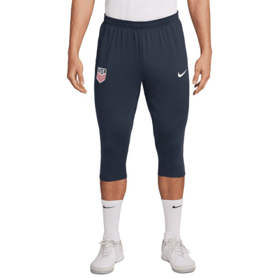 Nike Navy Usmnt 2024 Strike Performance 3/4 Pants In Blue