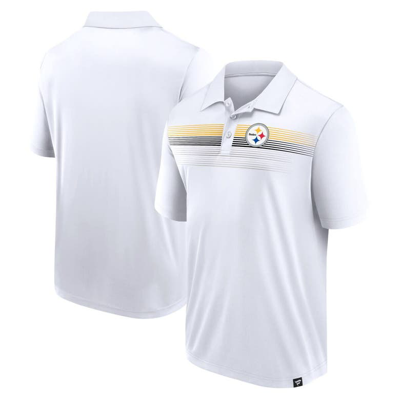 Fanatics Branded White Pittsburgh Steelers Victory For Us Interlock Polo