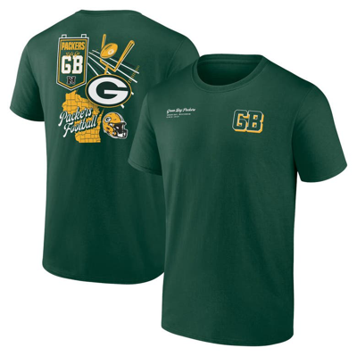 Fanatics Branded Green Green Bay Packers Split Zone T-shirt