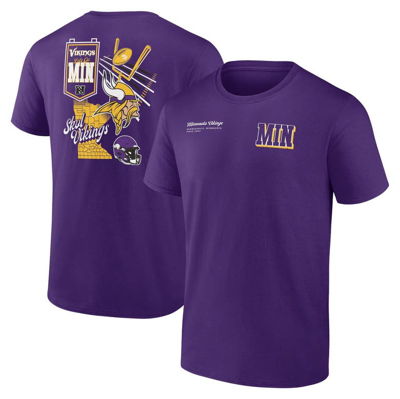 Fanatics Branded Purple Minnesota Vikings Split Zone T-shirt