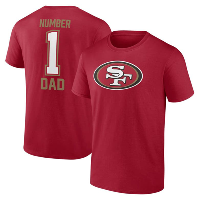 Fanatics Branded Men's Scarlet San Francisco 49ers Father's Day T-shirt
