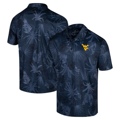 Colosseum Navy West Virginia Mountaineers Big & Tall Palms Polo