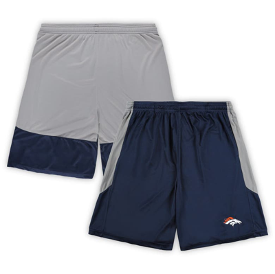 Fanatics Branded Navy Denver Broncos Big & Tall Team Logo Shorts