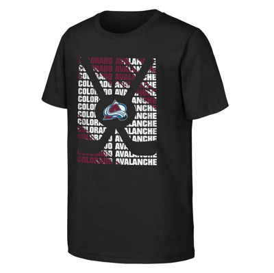 Outerstuff Kids' Youth Black Colorado Avalanche Box T-shirt
