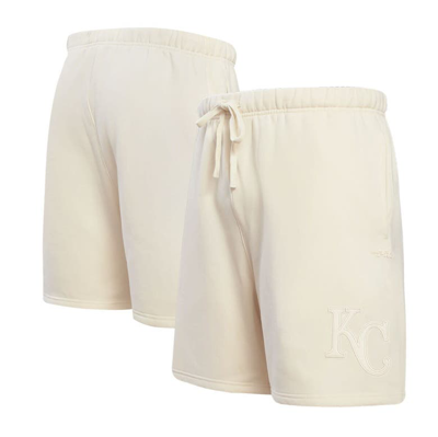 Pro Standard Cream Kansas City Royals Neutral Fleece Shorts