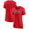 FANATICS FANATICS BRANDED HEATHER RED CHICAGO BULLS LEAGUE LEADER TRI-BLEND T-SHIRT