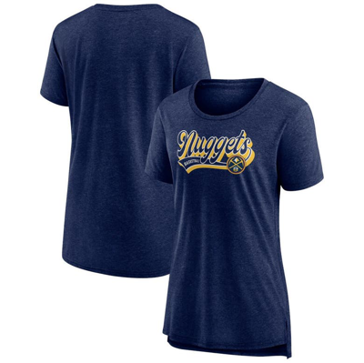 Fanatics Branded Heather Navy Denver Nuggets League Leader Tri-blend T-shirt