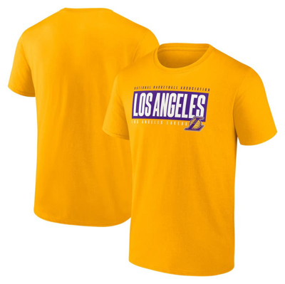 Fanatics Branded Gold Los Angeles Lakers Box Out T-shirt