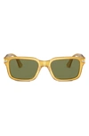 Persol 55mm Rectangular Sunglasses In Yellow