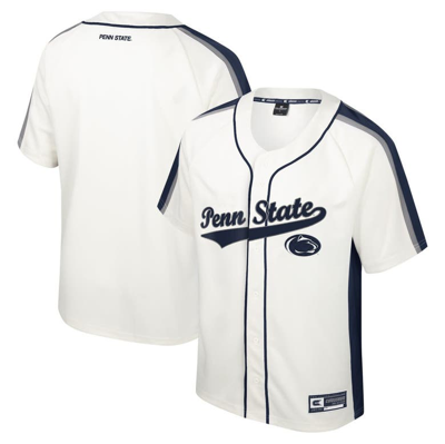 Colosseum Cream Penn State Nittany Lions Ruth Button-up Baseball Jersey