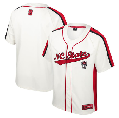 Colosseum Cream Nc State Wolfpack Ruth Button-up Baseball Jersey