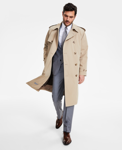 Michael Kors Men's Classic-fit Trench Coat In Khaki