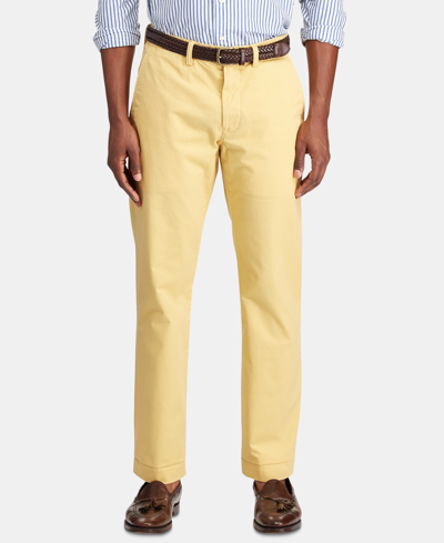 Polo Ralph Lauren Men's Straight-fit Bedford Stretch Chino Pants In Empire Yellow