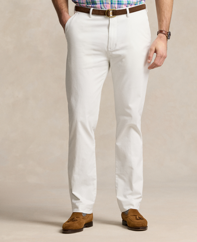 Polo Ralph Lauren Men's Big & Tall Stretch Straight Fit Chino In Deckwash White