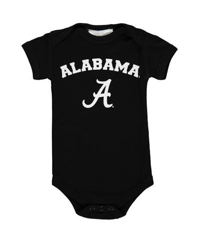 Two Feet Ahead Babies' Infant Boys And Girls Black Alabama Crimson Tide Arch & Logo Bodysuit