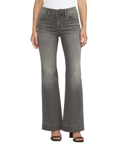 Jag Women's Kait Mid Rise Flare Leg Jeans In Overcast Gray