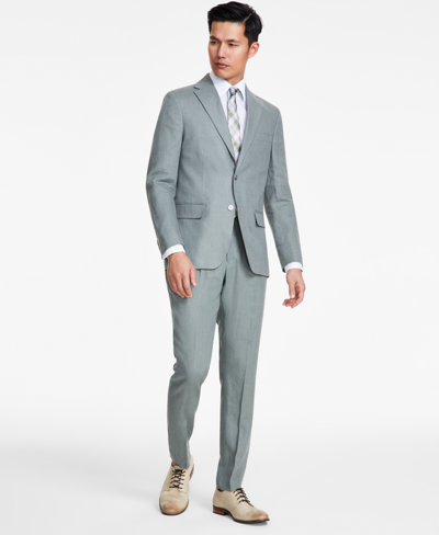 Tommy Hilfiger Men's Modern-fit Pure Linen Sport Coat In Sage