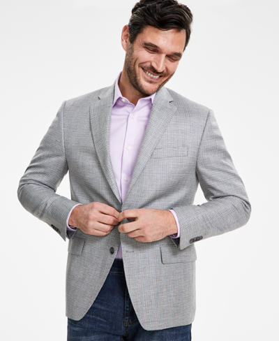 Michael Kors Men's Classic-fit Wool Blend Sport Coats In Grey Cream