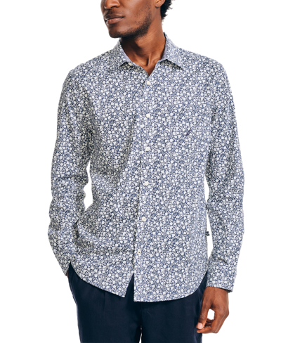 Nautica Men's Classic-fit Printed Shirt In Workshirt