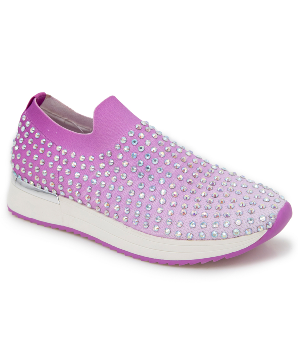 Sneaker Kenneth Cole REACTION Cameron Jewel Jogger Donna, Slip-on Con Dettagli Gioiello, Maglia Rouge, Numero 39 EU