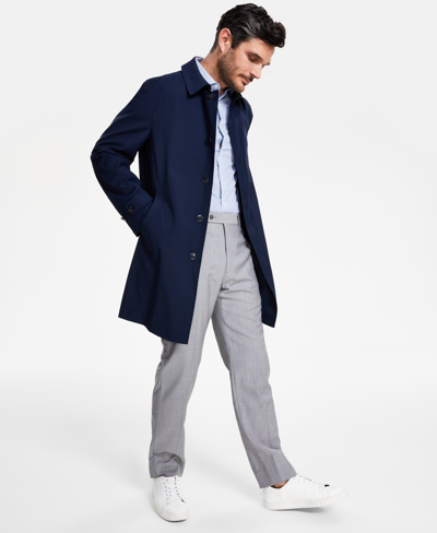 Michael Kors Men's Classic-fit Raincoat In Navy