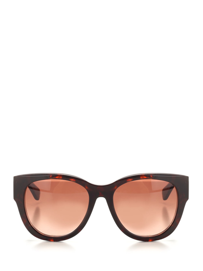 Chloé Tortoiseshell Sunglasses In Black