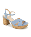 Kenneth Cole Reaction Reeva Platform Sandal In Denim