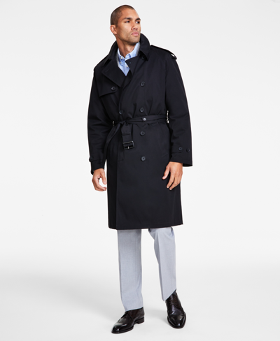 Michael Kors Men's Classic-fit Trench Coat In Black