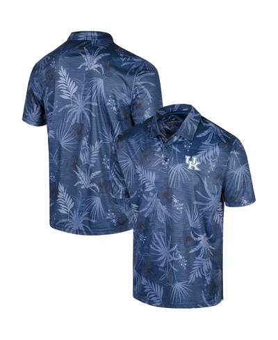 Colosseum Men's  Royal Kentucky Wildcats Big And Tall Palms Polo Shirt