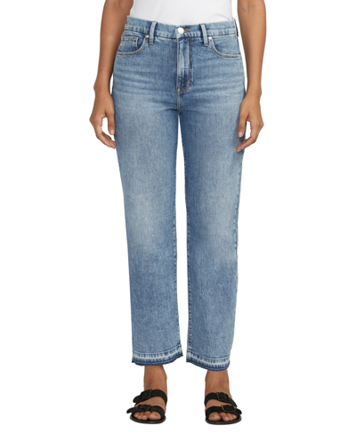 Jag Women's Rachel High Rise Relaxed Tapered Leg Jeans In Blue Jasmine