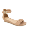 KENNETH COLE REACTION WOMEN'S GREAT SCRUNCH TWO-PIECE WEDGE SANDALS