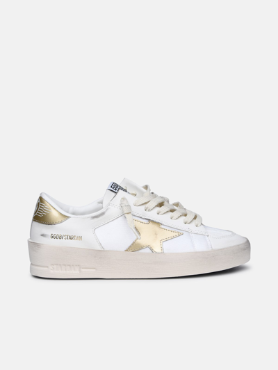 Golden Goose 'stardan' White Leather Sneakers